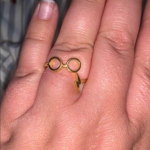 Adjustable Alex and Ani Harry Potter gold ring